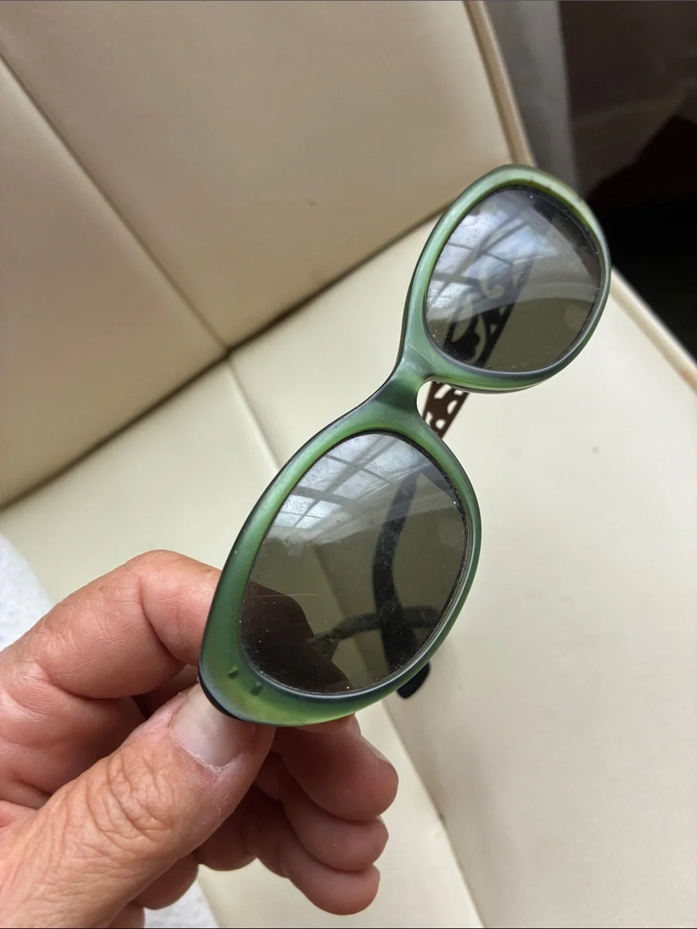 Oliver Peoples Green Oval Women's Sunglasses